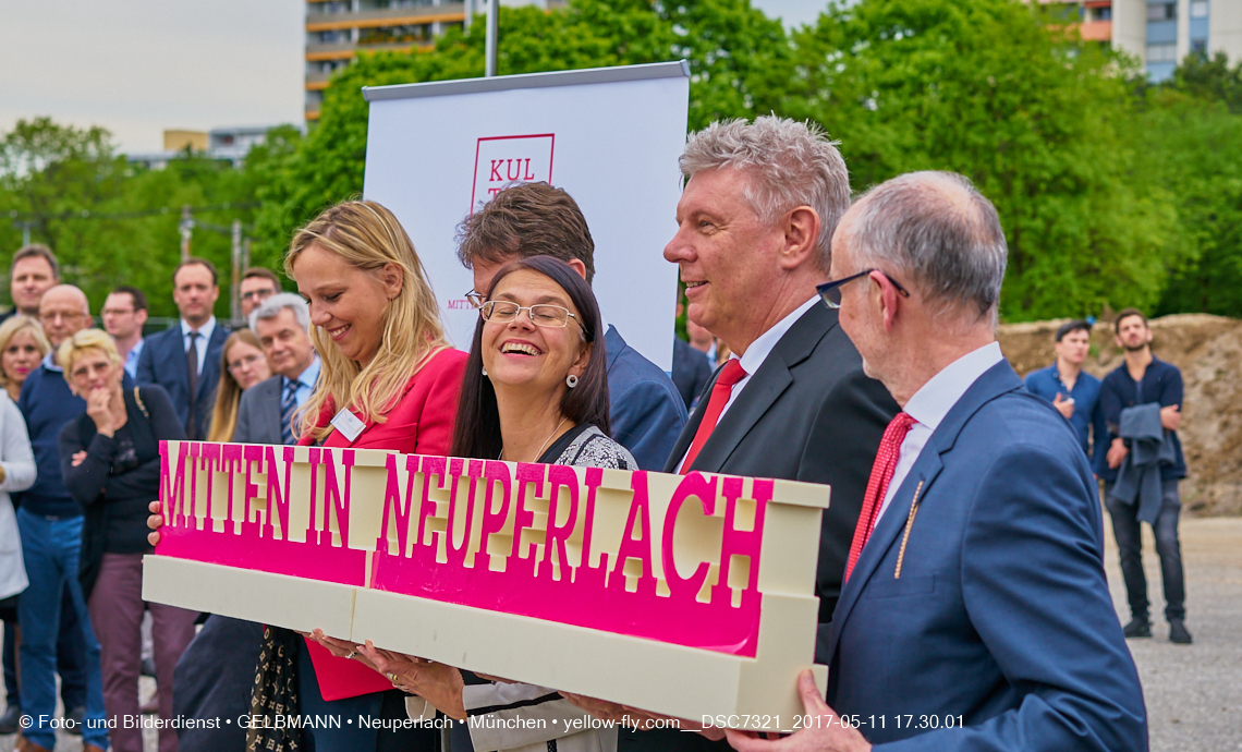 11. Mai 2017 - Grundsteinlegung für die LOGE und dem Kulturquadrat in Neuperlach